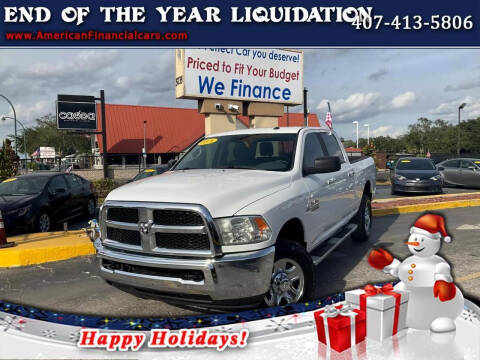2018 RAM 2500 for sale at American Financial Cars in Orlando FL
