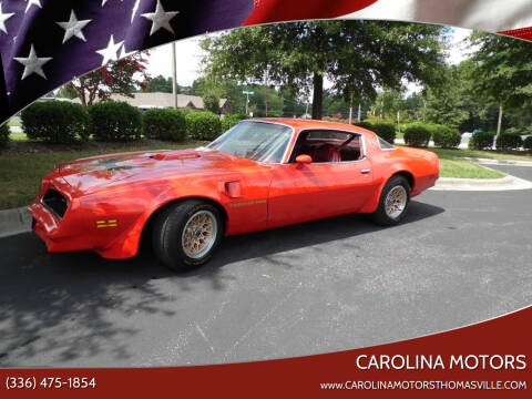 1978 Pontiac Trans Am for sale at Carolina Motors in Thomasville NC