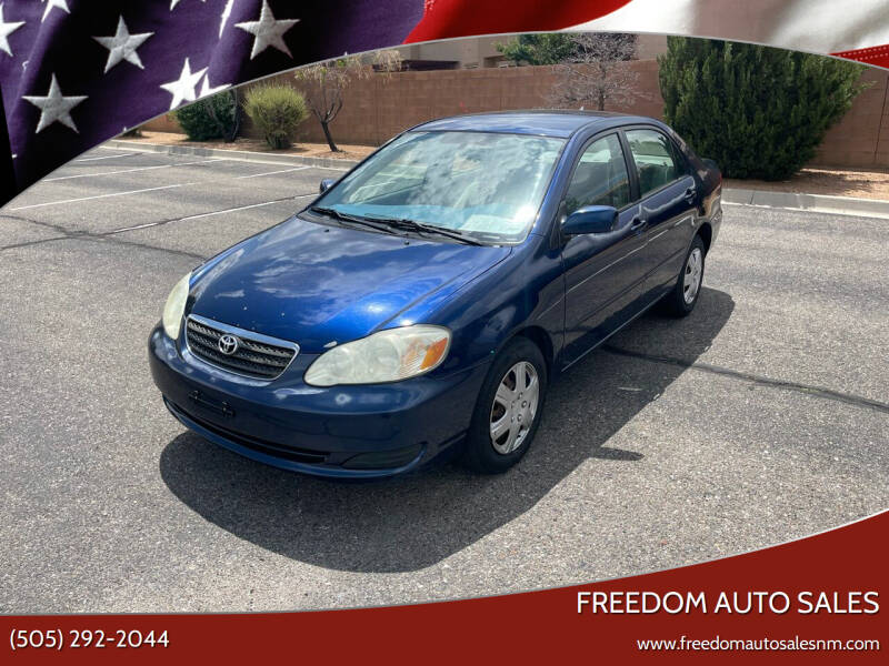2007 Toyota Corolla for sale at Freedom Auto Sales in Albuquerque NM