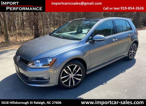 2015 Volkswagen Golf for sale at Import Performance Sales in Raleigh NC