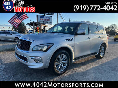 2017 Infiniti QX80 for sale at 4042 Motorsports in Willow Spring NC