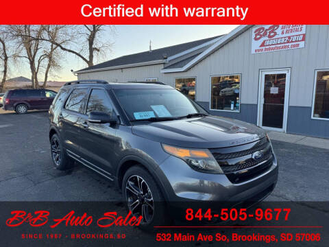 2015 Ford Explorer for sale at B & B Auto Sales in Brookings SD
