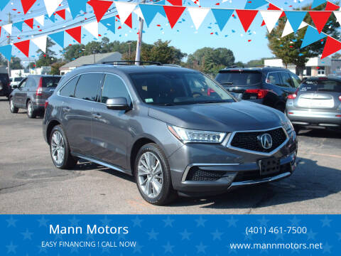 2017 Acura MDX for sale at Mann Motors Inc. in Warwick RI