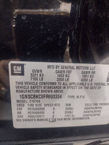 2015 Chevrolet Tahoe LT