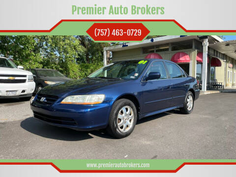 2001 Honda Accord for sale at Premier Auto Brokers in Virginia Beach VA