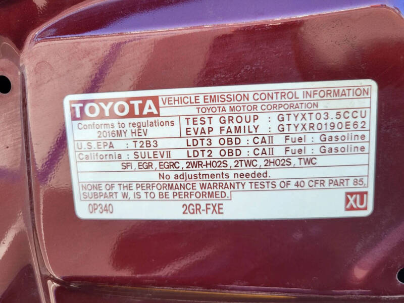 2016 Toyota Highlander Hybrid