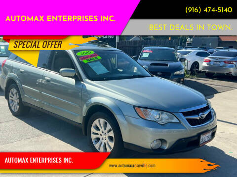 2009 Subaru Outback for sale at AUTOMAX ENTERPRISES INC. in Roseville CA