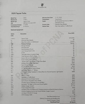 2020 Porsche Taycan Turbo