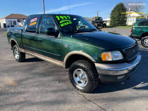 2002 Ford F-150 for sale at BACKYARD MOTORS LLC in York PA