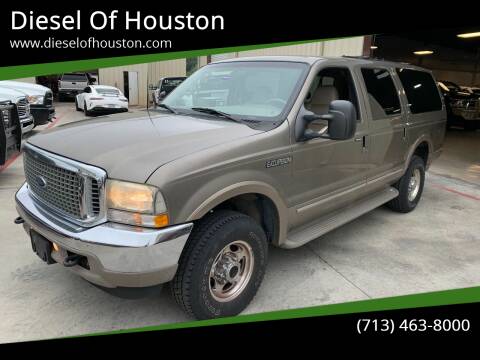 2002 Ford Excursion for sale at Diesel Of Houston in Houston TX