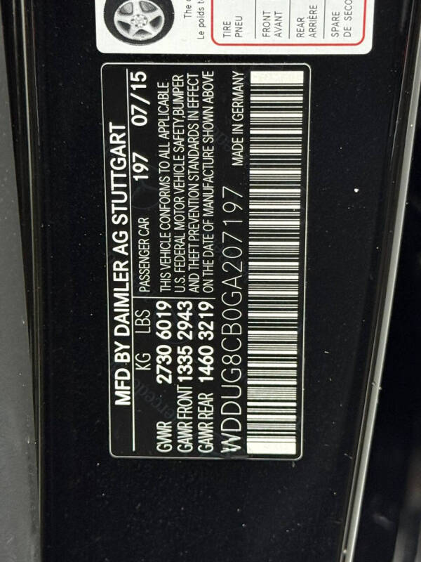 2016 Mercedes-Benz S-Class S 550