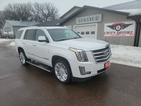 2019 Cadillac Escalade for sale at CRUZ'N CLASSICS LLC in Spirit Lake IA