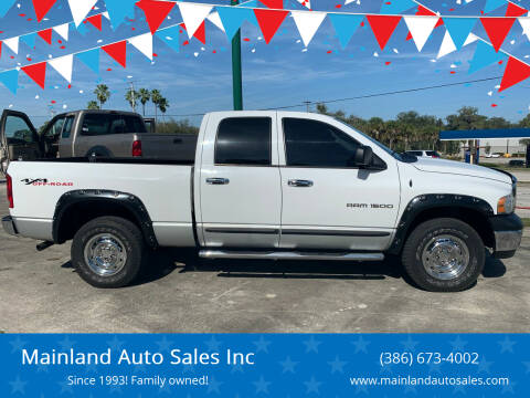 2004 Dodge Ram Pickup 1500 for sale at Mainland Auto Sales Inc in Daytona Beach FL