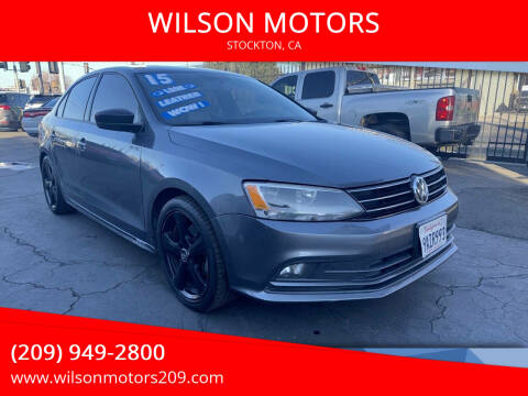 2015 Volkswagen Jetta for sale at WILSON MOTORS in Stockton CA