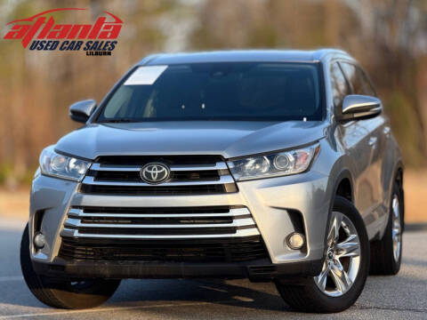 2017 Toyota Highlander for sale at Atlanta Used Car Sales in Lilburn GA