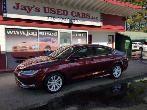 2016 Chrysler 200 for sale at Jays Used Car LLC in Tucker GA