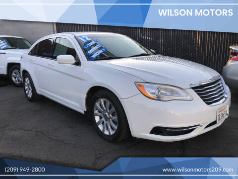 2012 Chrysler 200 for sale at WILSON MOTORS in Stockton CA