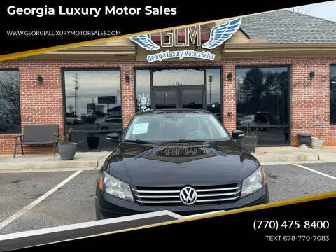 2013 Volkswagen Passat for sale at Georgia Luxury Motor Sales in Cumming GA