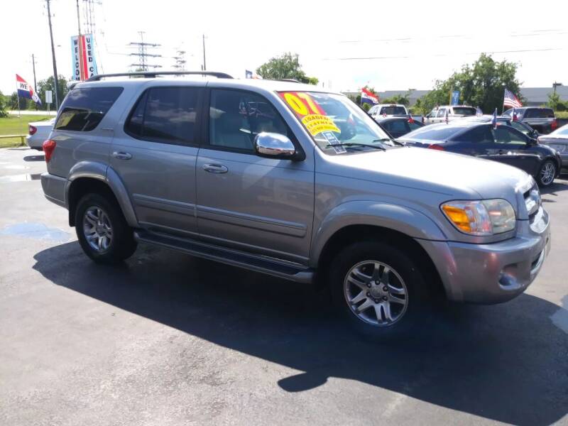 2007 Toyota Sequoia for sale at Texas 1 Auto Finance in Kemah TX