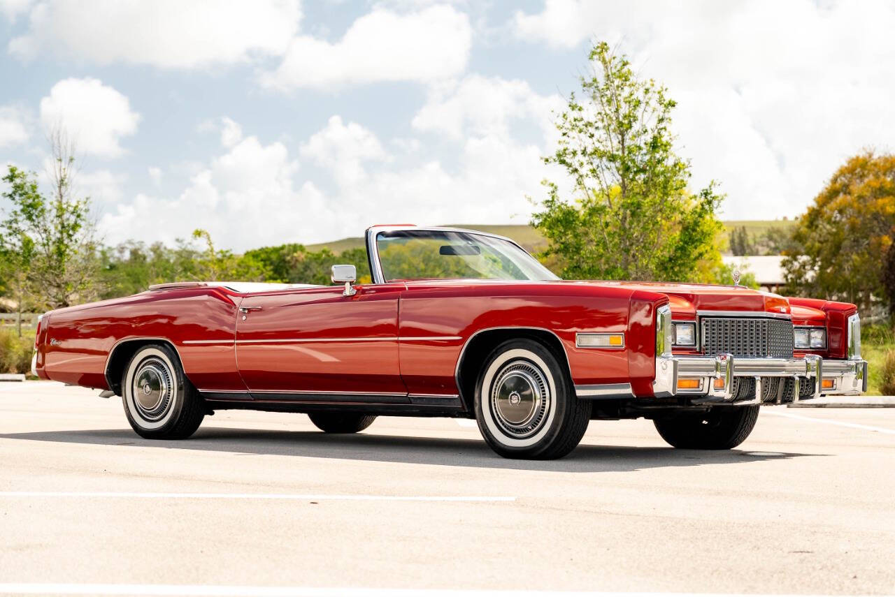 Red 1976 Cadillac Eldorado Convertible 1