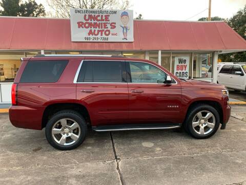 2017 Chevrolet Tahoe for sale at Uncle Ronnie's Auto LLC in Houma LA