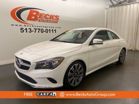 2018 Mercedes-Benz CLA for sale at Becks Auto Group in Mason OH