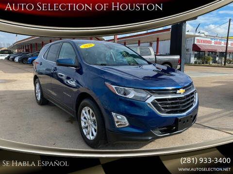 2020 Chevrolet Equinox for sale at Auto Selection of Houston in Houston TX