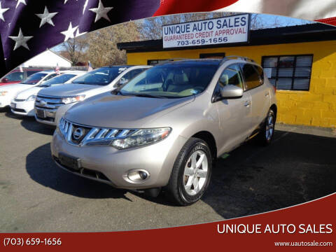 2009 Nissan Murano for sale at Unique Auto Sales in Marshall VA