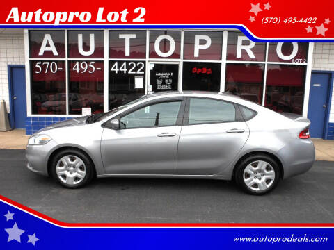 2016 Dodge Dart for sale at Autopro Lot 2 in Sunbury PA