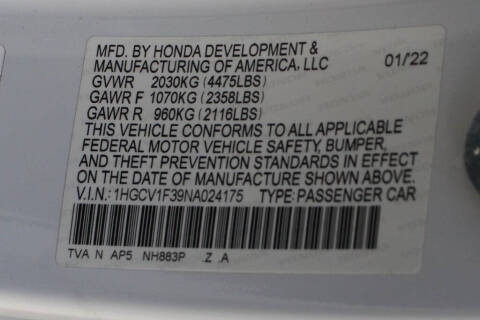 2022 Honda Accord Sport