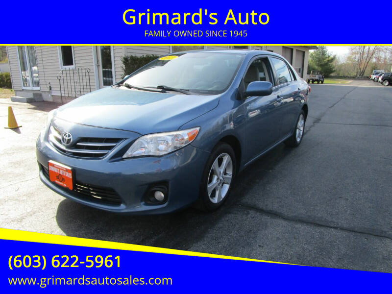 2013 Toyota Corolla for sale at Grimard's Auto in Hooksett NH