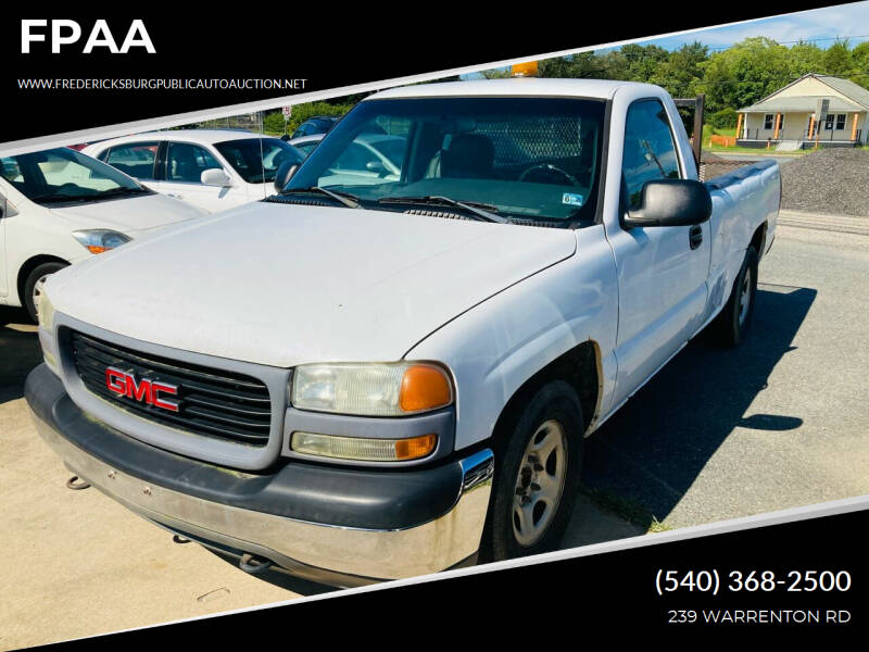 2002 GMC Sierra 1500 for sale at FPAA in Fredericksburg VA