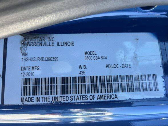 2011 International TranStar 8600