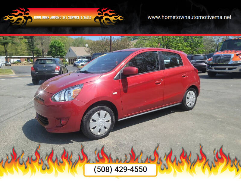 2015 Mitsubishi Mirage for sale at Hometown Automotive Service & Sales in Holliston MA