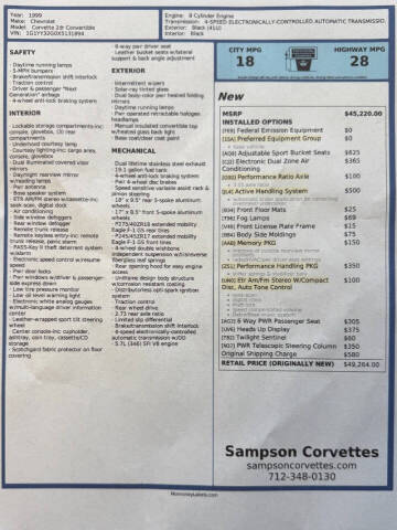 1999 Chevrolet Corvette