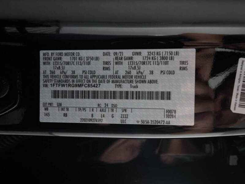 2021 Ford F-150 Raptor