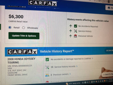 2008 Honda Odyssey Touring