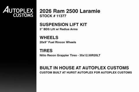 2026 RAM 2500 Laramie