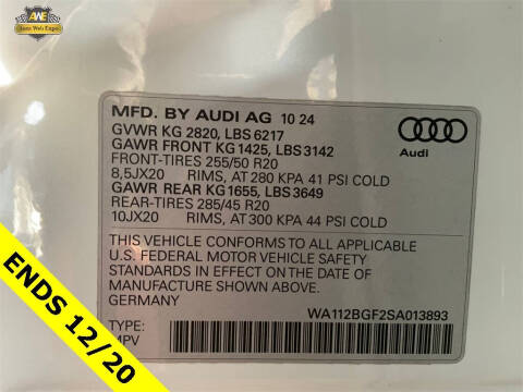 2025 Audi Q6 e-tron Premium