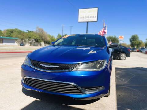 2015 Chrysler 200 for sale at Shock Motors in Garland TX
