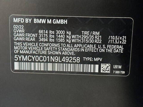 2022 BMW X6 M