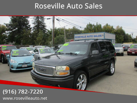 2003 GMC Yukon for sale at Roseville Auto Sales in Roseville CA