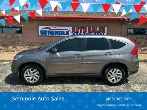 2016 Honda CR-V for sale at Seminole Auto Sales in Seminole OK