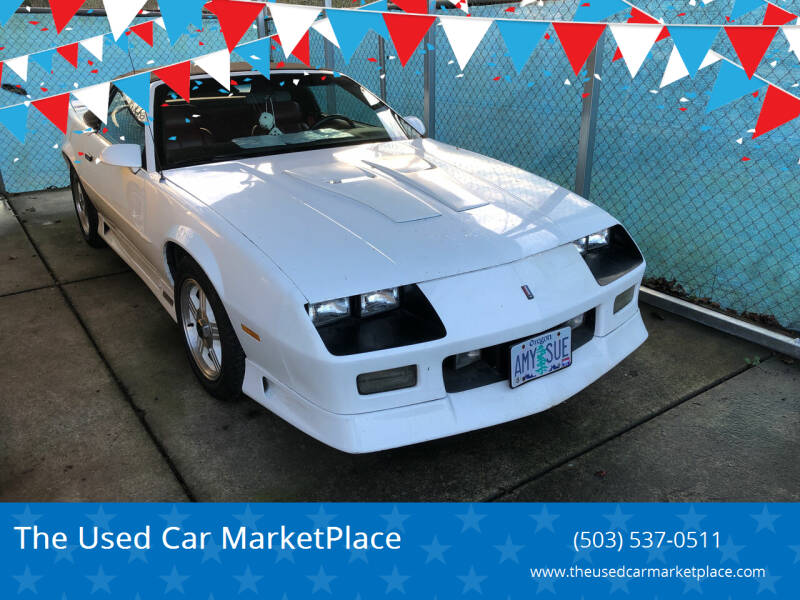 1991 Chevrolet Camaro for sale at The Used Car MarketPlace in Newberg OR