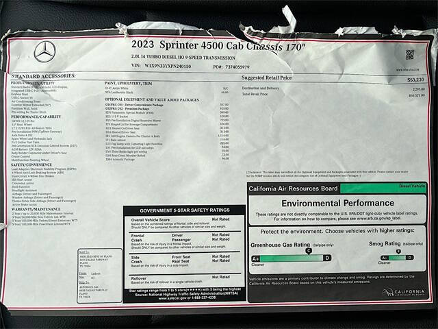 2023 Mercedes-Benz Sprinter 4500