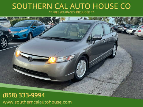 2008 Honda Civic for sale at SOUTHERN CAL AUTO HOUSE CO in San Diego CA