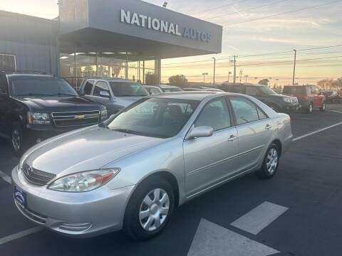 2002 Toyota Camry for sale at National Autos Sales in Sacramento CA