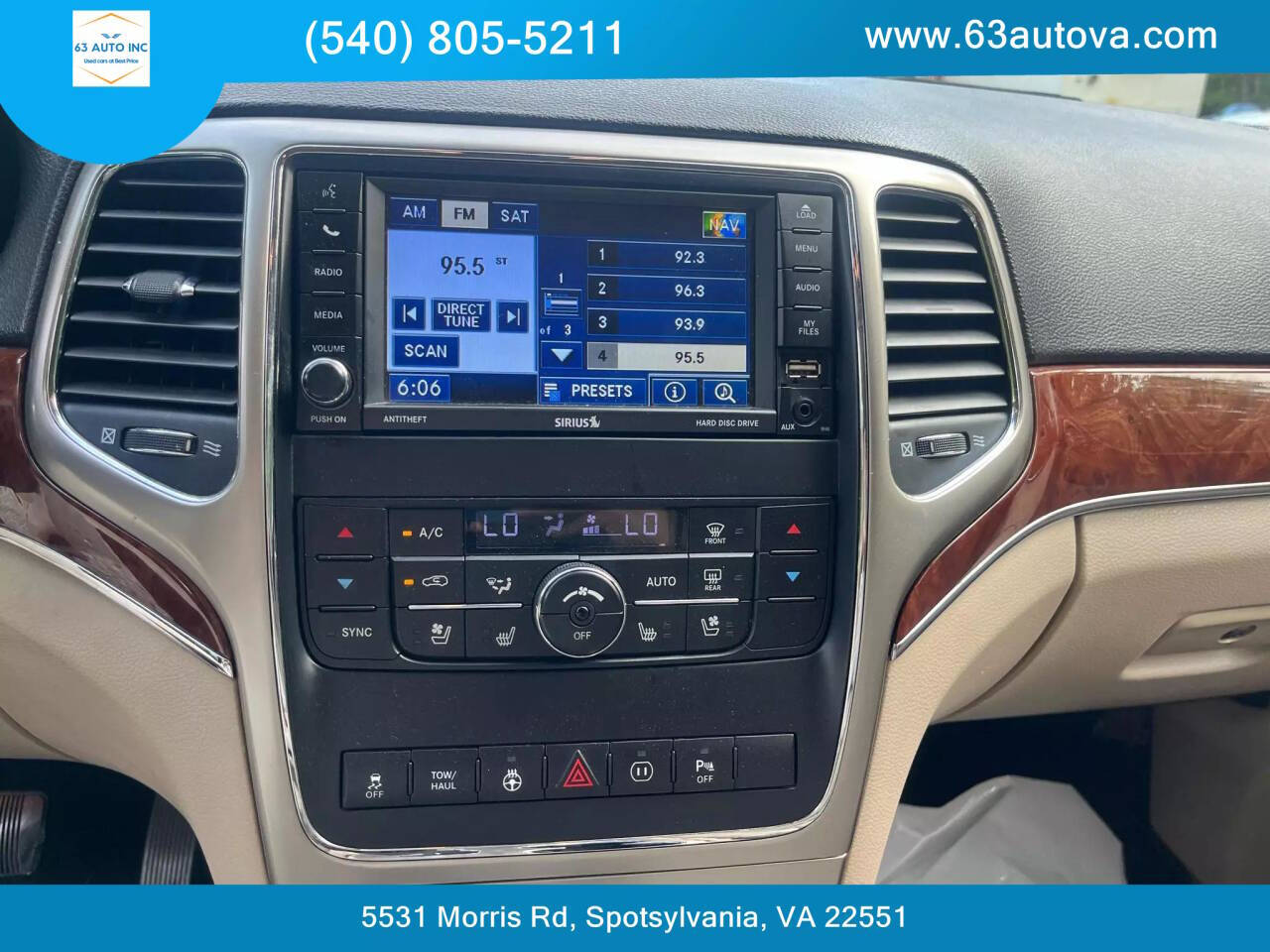 2012 Jeep Grand Cherokee for sale at 63 Auto Inc in Spotsylvania, VA