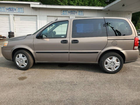 2006 Chevrolet Uplander for sale at Dave's Garage & Auto Sales in East Peoria IL