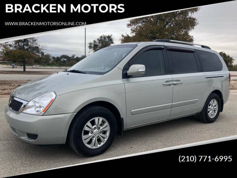 2012 Kia Sedona for sale at BRACKEN MOTORS in San Antonio TX